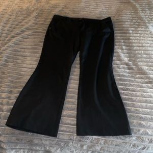 Nearly new wide leg black dress pants.